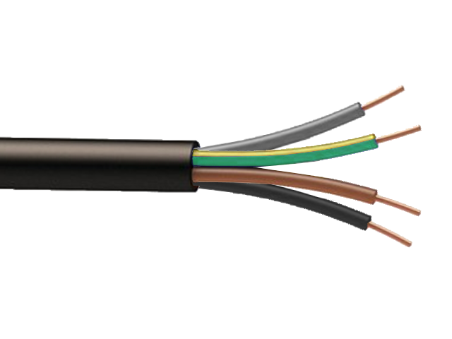 Câble RO2V 4G1.5 en couronne de 50 mètres