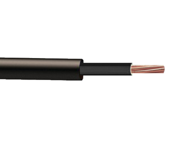 Cable H07RNF "1x" (noir) à la coupe