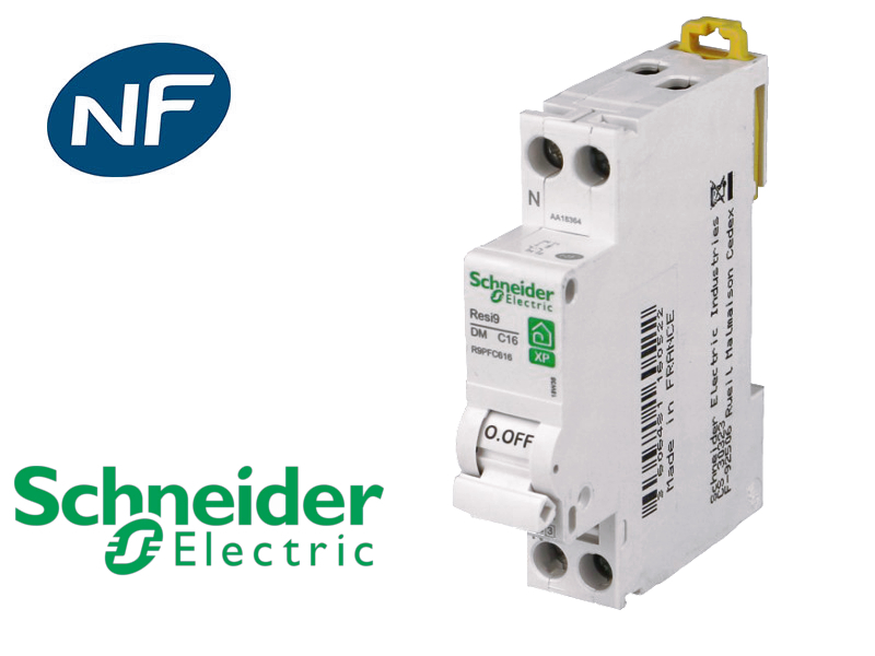 Disjoncteur phase neutre à vis 3kA Schneider Resi9 XP