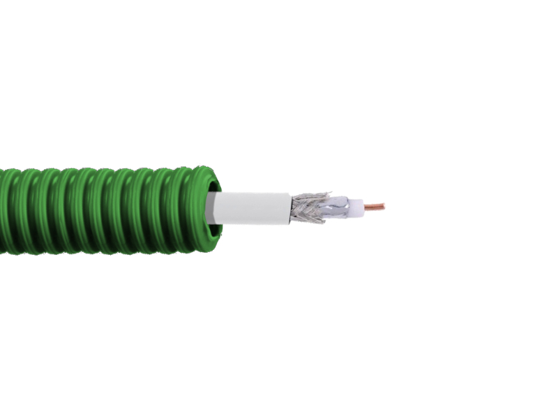 Gaine ICTA préfilée TV coaxial Ø20 couronne de 100m