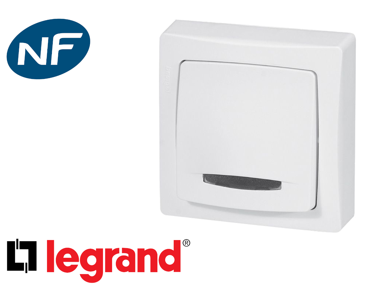 Interrupteur va-et-vient lumineux Legrand Otéo