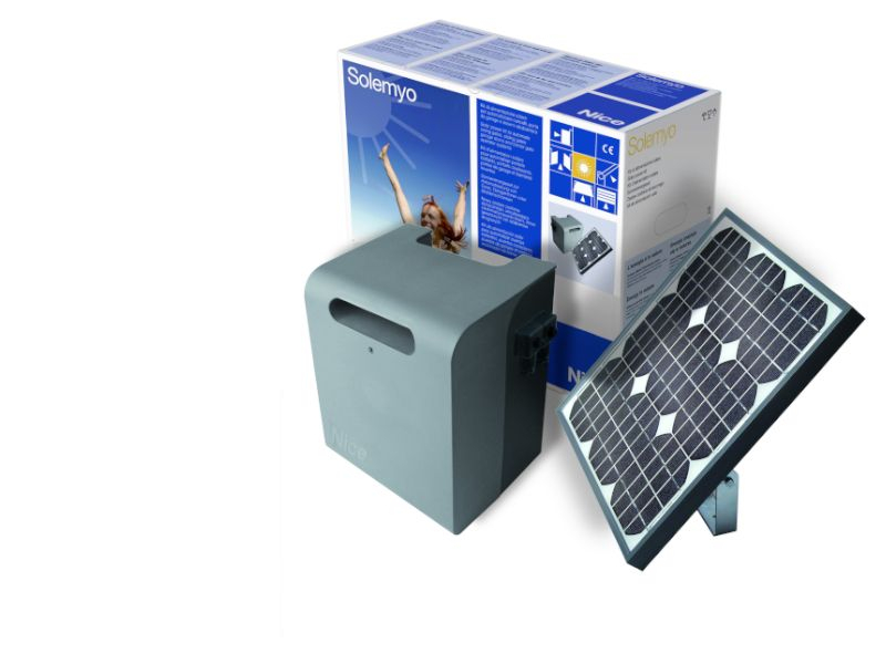 Kit alimentation solaire (panneau + batterie) Nice Solemyo