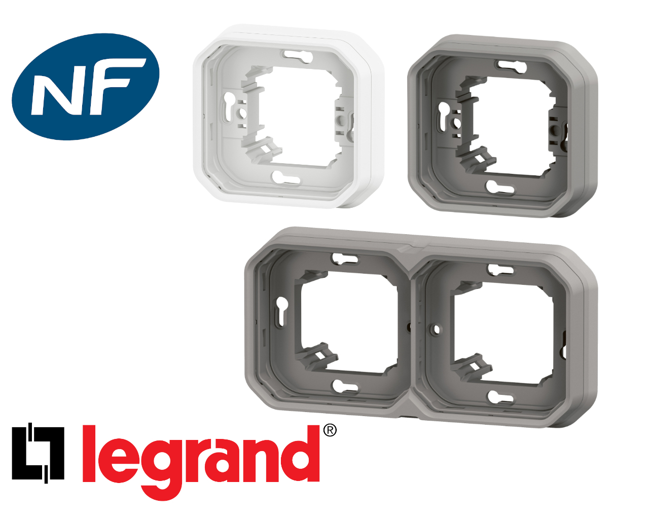 Plaque support Legrand Plexo™ composable