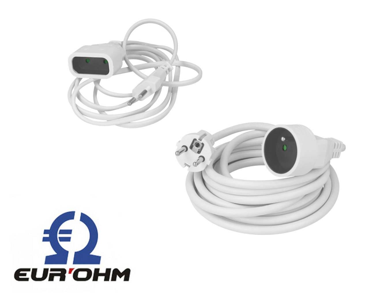 Rallonge electrique blanche Eur'ohm