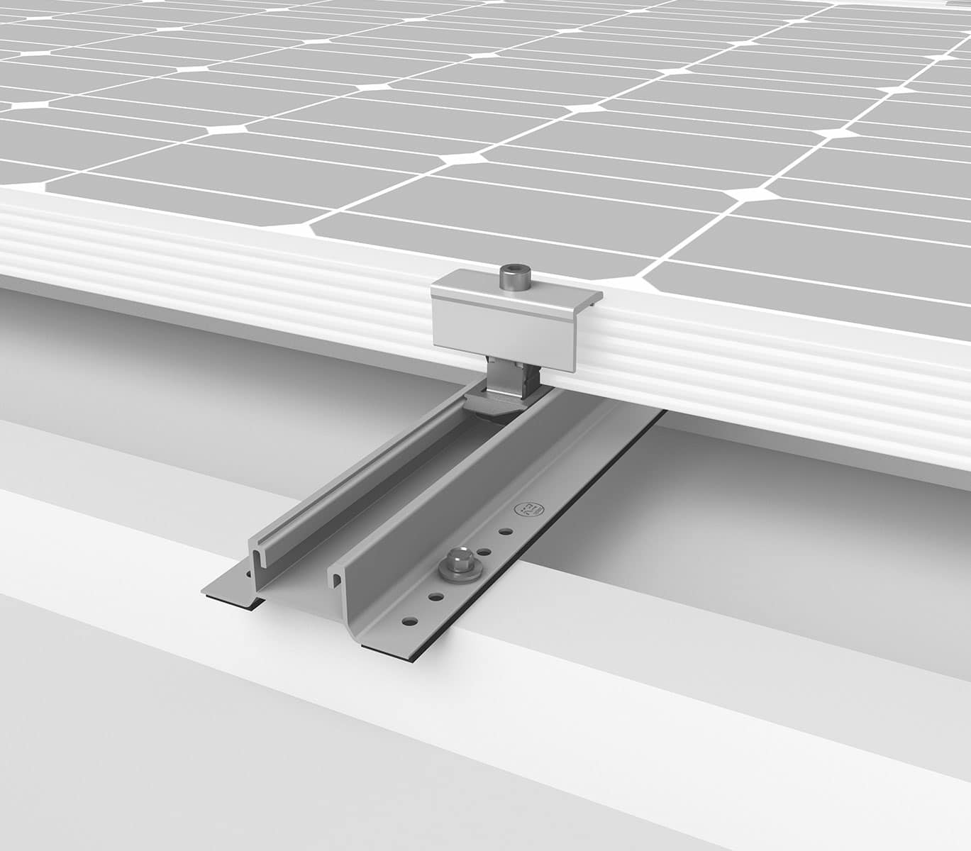 Système de fixation K2 Systems Minirail pour bac acier