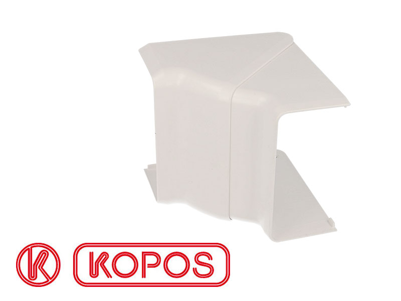 Angle intérieur pour goulotte PVC blanc 80 x 40 mm KOPOS