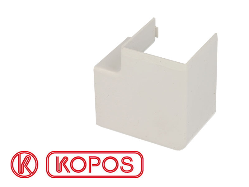 Angle plat pour goulotte PVC blanc 40 x 40 mm KOPOS