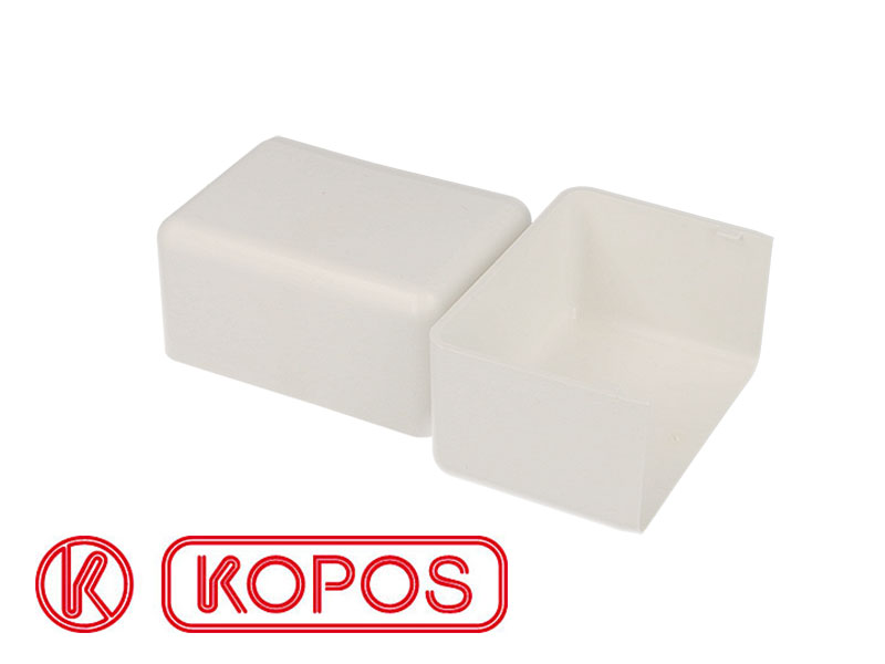 Embout pour goulotte PVC blanc 80 x 40 mm KOPOS