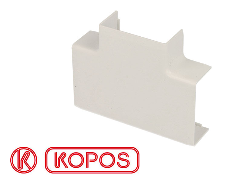 Jonction en T pour goulotte PVC blanc 40 x 20 mm KOPOS