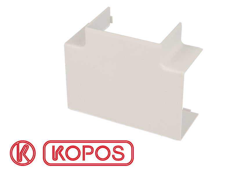 Jonction en T pour goulotte PVC blanc 60 x 40 mm KOPOS