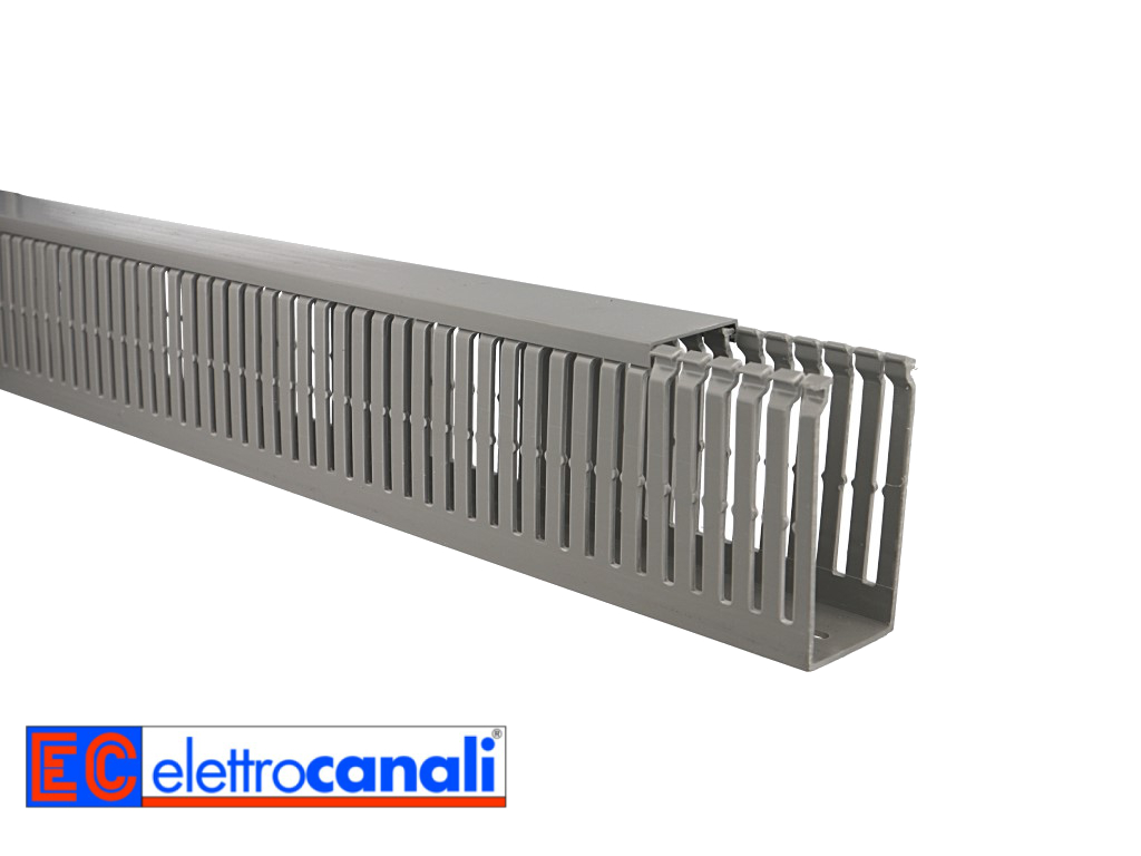 Goulotte de câblage PVC à lamelles 40x80mm