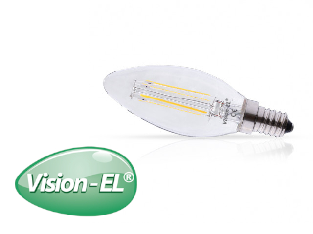 Ampoule LED E14 "flamme" 4W bla3nc naturel