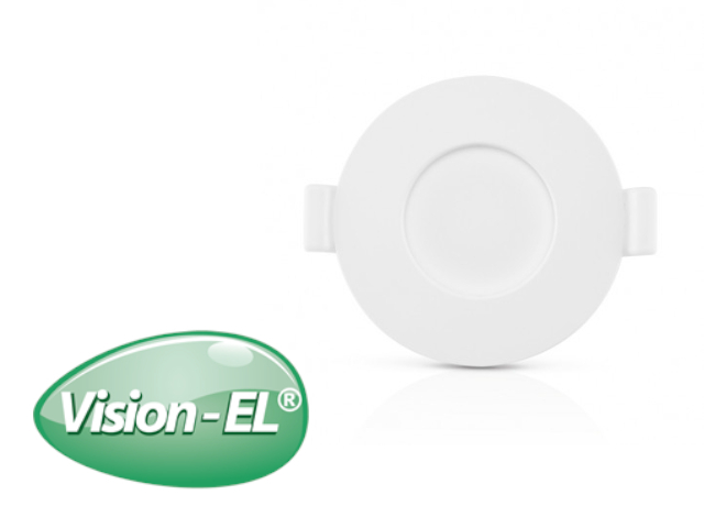 Luminaire LED diamètre 128mm 6W blanc chaud