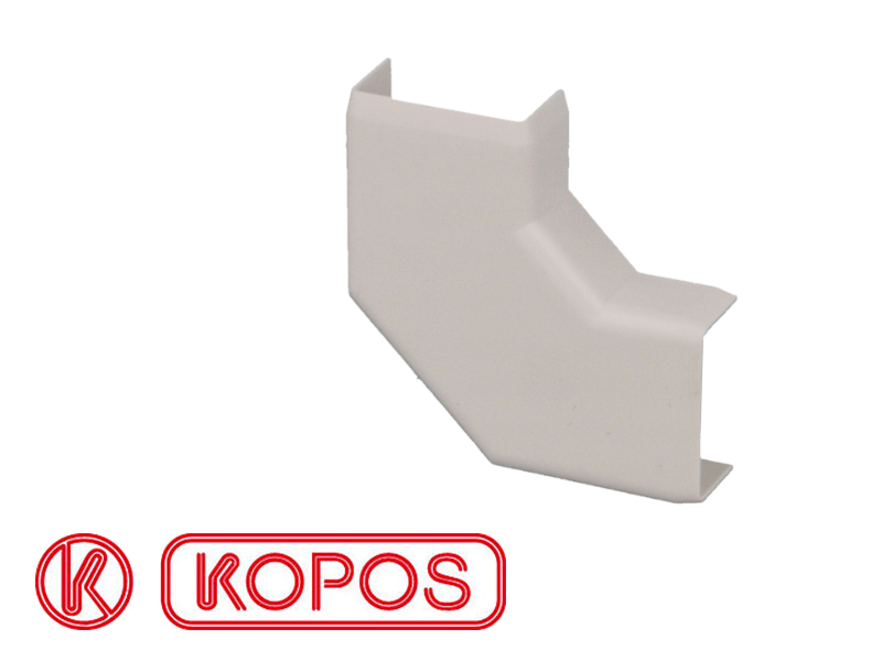 Angle plat pour moulure PVC blanche 20 x 10 mm KOPOS