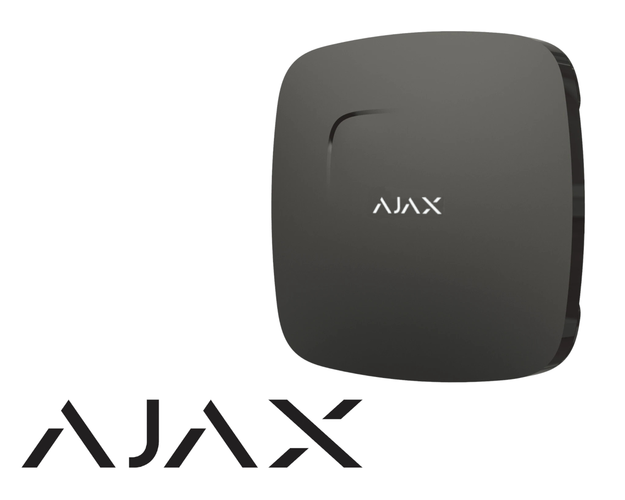 Détecteur de fumée & chaleur sans fil AJAX FireProtect, noir