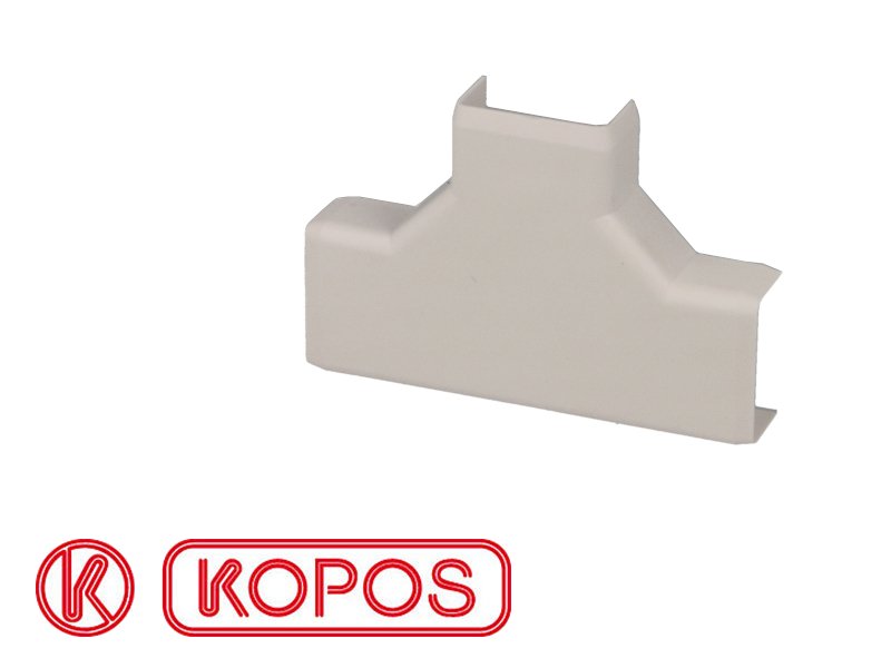 Jonction en T pour moulure PVC blanche 20 x 10 mm KOPOS