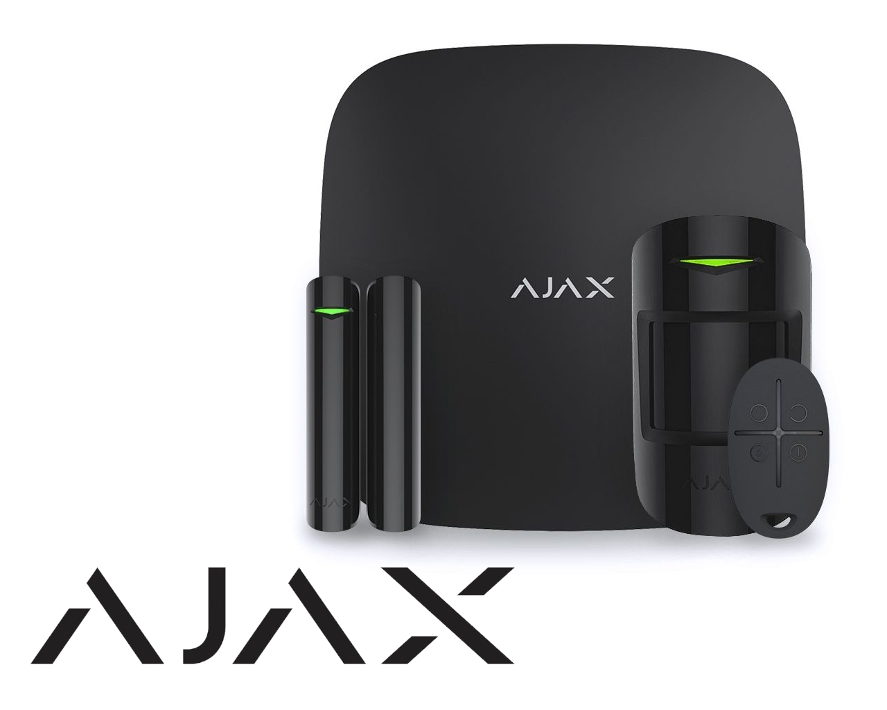 Kit d'alarme AJAX HUB (GSM + Ethernet), noir