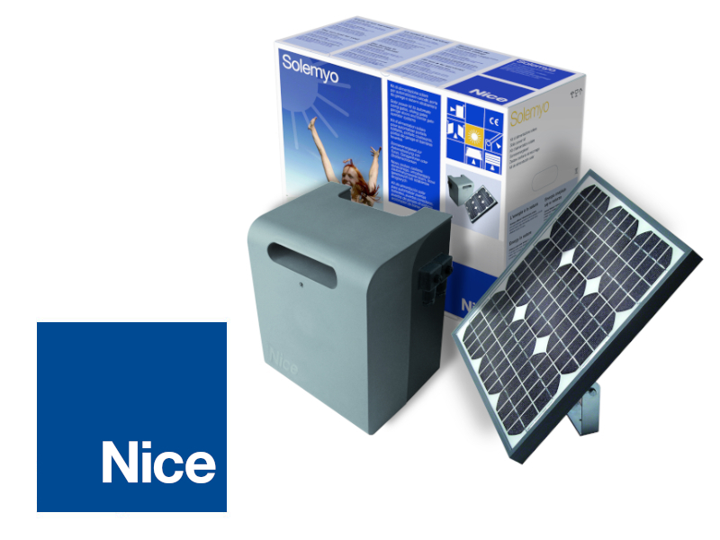 Kit d'alimentation solaire (panneau + batterie) Nice Solemyo