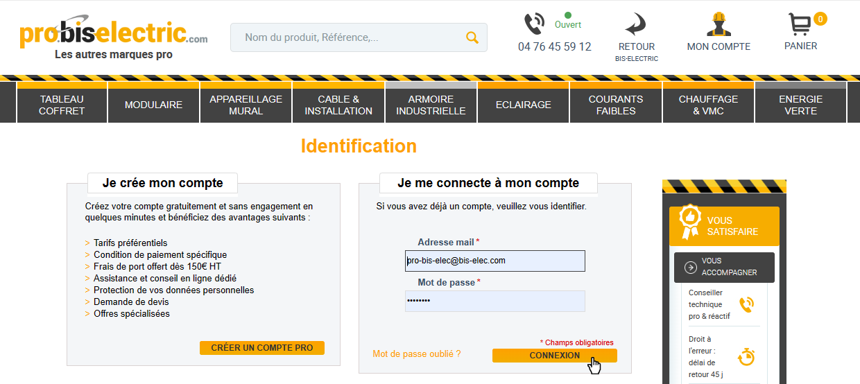 Me connecter à mon compte